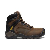 KEEN Utility Men's 6" Louisville Steel Toe Waterproof Work Boot Cascade Brown - 1015401