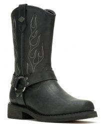 Harley-Davidson Men's 11" Hustin West Pull-On Boot Black - D93865