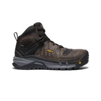 KEEN Utility Men's Kansas City+ Mid Carbon Fiber Toe Waterproof Work Boot Coffee Bean/Black - 1026357