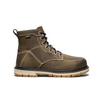 KEEN Utility Women's 6" San Jose Aluminum Toe Waterproof Work Boot Steel Grey/Gum - 1029696
