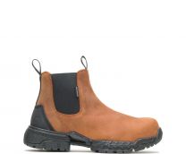 HYTEST Men's FootRests® 2.0 Zone Waterproof Nano Toe Chelsea Brown Work Boot- K23801