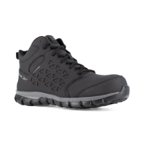 Reebok Work Men's Sublite Work Composite Toe ESD Athletic Mid-Cut Work Boot Black/Gray - RB4060