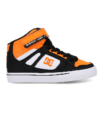 DC Shoes Unisex Kids Pure Hi Top EV Skate Shoe Orange/Black/White - DC01795010-OGBKWH