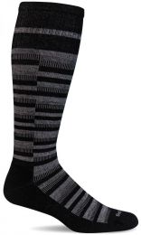 Sockwell Men's Geo Moderate Graduated Compression Socks Black - SW116M-900