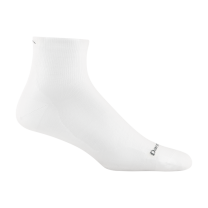 Darn Tough Men's Run Quarter Ultra-Lightweight Running Sock White - 1034-WHITE