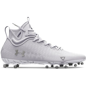 Under Armour Men's Sportlight Lux MC 2.0 Football Cleats White/White/Metallic Silver - 3025082-100