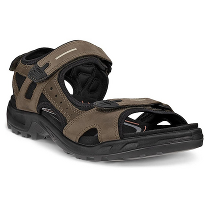 ECCO Men's Yucatan Sandal Tarmac/Tarmac Nubuck - 06956455894