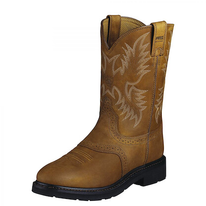ARIAT WORK Men's 10" Sierra Saddle Soft Toe Work Boot Aged Bark - 10002304