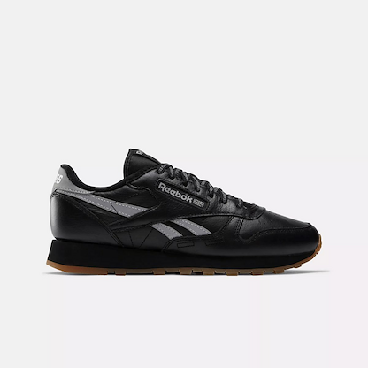 Reebok Men's Classic Leather Places + Faces Sneaker Black/Silver/White - 100201810
