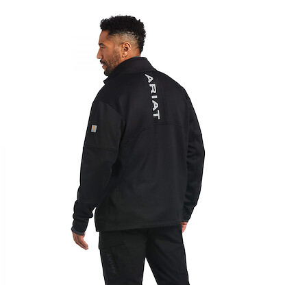 Ariat Men's Rebar Polartec Elite Full Zip Sweatshirt Black - 10037516