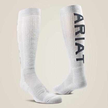 Ariat Women's Over The Calf Midweight Western Boot Sock Grey - AR2345-050 (10038256)