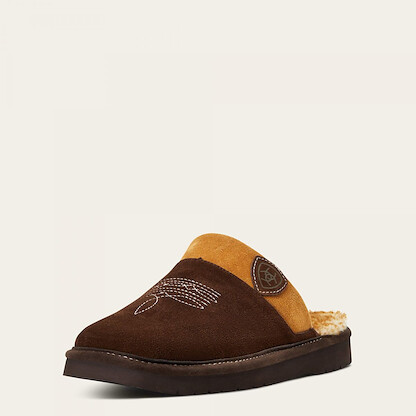 Ariat Men's Silversmith Square Toe Slipper Chocolate/Chestnut - AR2842-220 (10039075)