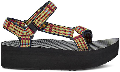 Teva Women's Flatform Sport Sandal Modern Check Lemon Drop- 1008844-MKL