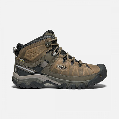 KEEN Men's Targhee III Mid Waterproof Hiking Boot Bungee Cord/Black - 1017786