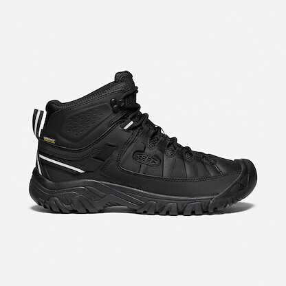 KEEN Men's Targhee EXP Mid Waterproof Hiking Boot Black/Black - 1023021