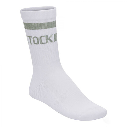 BIRKENSTOCK Unisex Cotton Crew Stripe Socks White/Pure Sage - 1029752