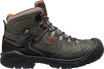 KEEN Utility Men's 6" Targhee IV Carbon Composite Toe Waterproof Work Boot Magnet/Black - 1032239