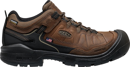 KEEN Utility Men's Targhee IV Carbon Composite Toe Waterproof Work Shoes Dark Earth/Black - 1032251
