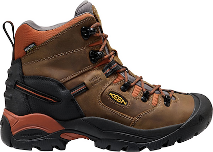 KEEN Utility Men's 6" Pittsburgh Energy Soft Toe Waterproof Work Boot Cascade Brown/Black - 1032286