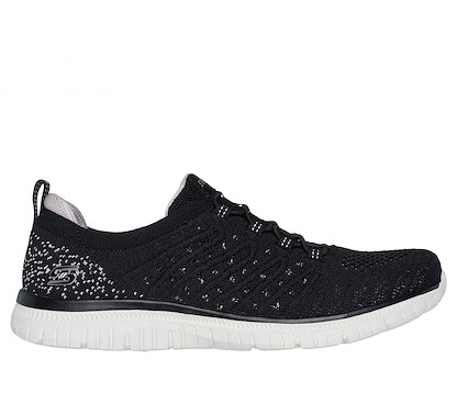 Skechers Women's Virtue Show Runner Sneaker Black/Pink - 104437-BKPK