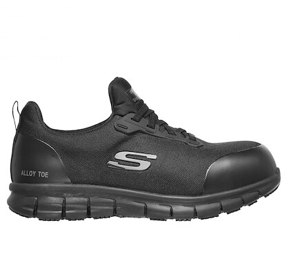 SKECHERS WORK Women's Sure Track - Irmo Work Shoe Black - 108003-BLK