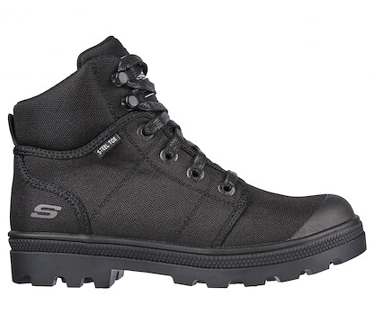 SKECHERS WORK Women's Rotund - Darragh ST Steel Toe Work Boot Black - 108055-BLK