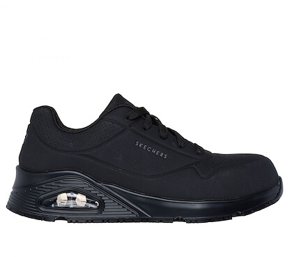 SKECHERS WORK Women's Uno SR - Deloney Composite Toe Work Shoe Black - 108101-BLK