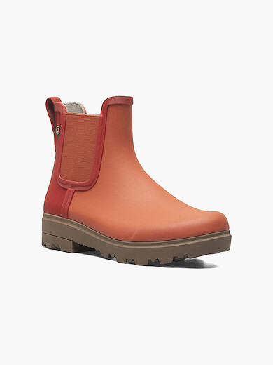 BOGS Womens Holly Chelsea Rain Boot Burnt Orange - 72781-801