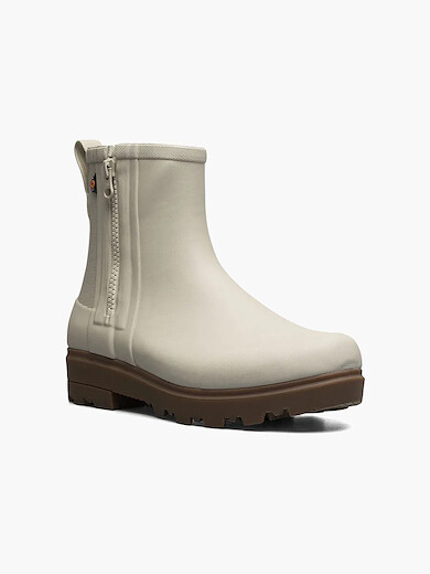 BOGS Women's Holly Rain Zip Rainboot Oatmeal - 73131-279