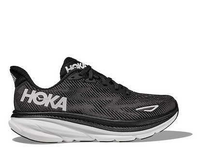 HOKA Women's Clifton 9 Black/White - 1127896-BWHT