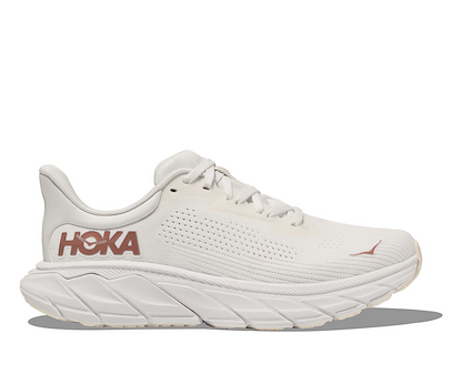 HOKA Women's Arahi 7 Wide Running Shoe Blanc de Blanc/Rose Gold - 1147890-BSG