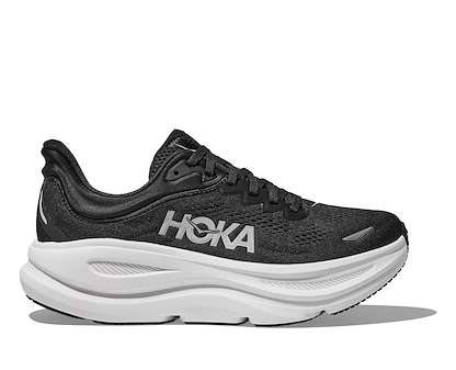 HOKA Men's Bondi 9 Running Shoes Black/White - 1162011-BWHT