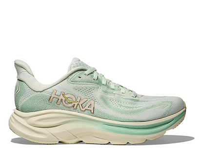 HOKA Women's Clifton 10 Running Shoes Sea Glass/Jadeite - 1162031-SJD