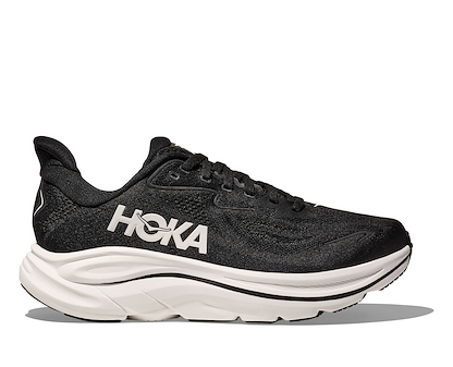 HOKA Men's Clifton 10 X-Wide Running Shoes Black/White - 1162051-BWHT