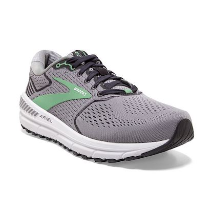 Brooks Women's Ariel '20 Alloy/Blackened Pearl/Green - 120315-076