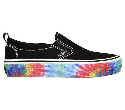 Skechers Women's Punkrose Volt'd - Crazy Cores Slip On Sneaker Black - 148009-BLK