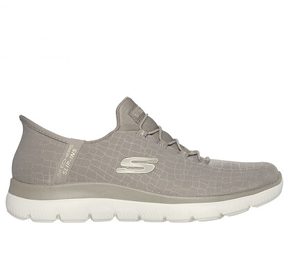 Skechers Women's Slip-ins: Summits - Classy Night Sneaker Taupe/Gold - 150128-TPGD