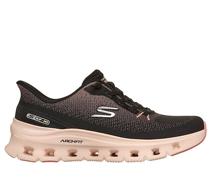 Skechers Women's Slip-Ins: Arch Fit Glide-Step Pro Hands Free Shoe Black/Coral - 150730-BKCL