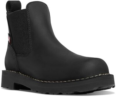 DANNER WORK Women's 5" Bull Run Soft Toe EH Chelsea Work Boot Black - 15485
