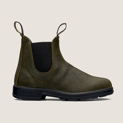 Blundstone Unisex Originals Suede Chelsea Boot Dark Olive - 1615