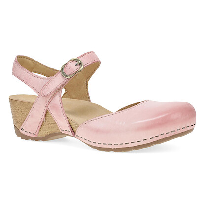 Dansko Women's Tiffani Pink Milled Burnished Leather - 1710331600