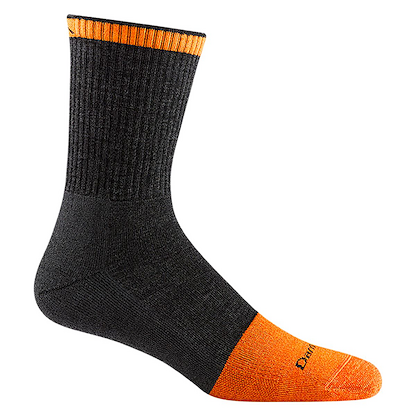 Darn Tough Men's Steely Micro Crew Midweight Work Socks Graphite - 2007-GRAPHITE