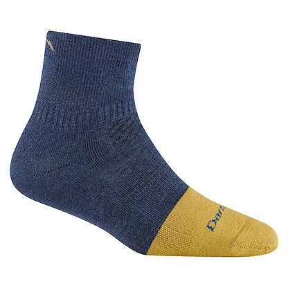 Darn Tough Women's Steely Quarter Midweight Work Socks Indigo - 2016-INDIGO