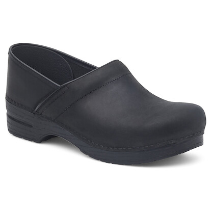 Dansko Women's Professional Wide Clog Black OIled Leather - 299020202
