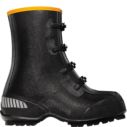 LaCrosse Men's 12" ATS Overshoe Waterproof Tungsten Carbide Stud Fleece Lined Boot Black - 229133
