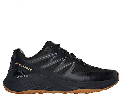 Skechers Men's Bounder Rise Zoner Sneakers Black/Gold - 232781-BKGD