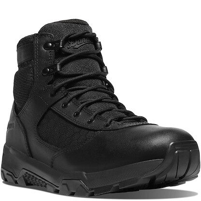 Danner Men's 6" Sonic Side-Zip Waterproof Tactical Boot  Black - 24430