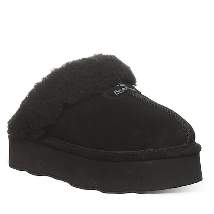 BEARPAW Women's Retro Loki Slippers Black/Black - 2487W-884