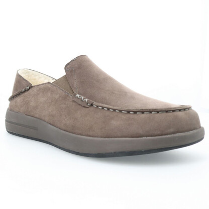 Propet Men's Edsel Slipper Stone Suede - MXX004SSTN