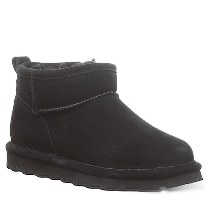 BEARPAW Unisex Youth Shorty Ankle Boot Black II - 2860Y-011